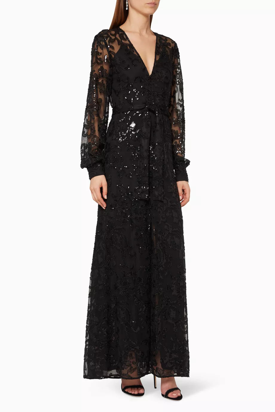 Biata Sequinned Lace dress