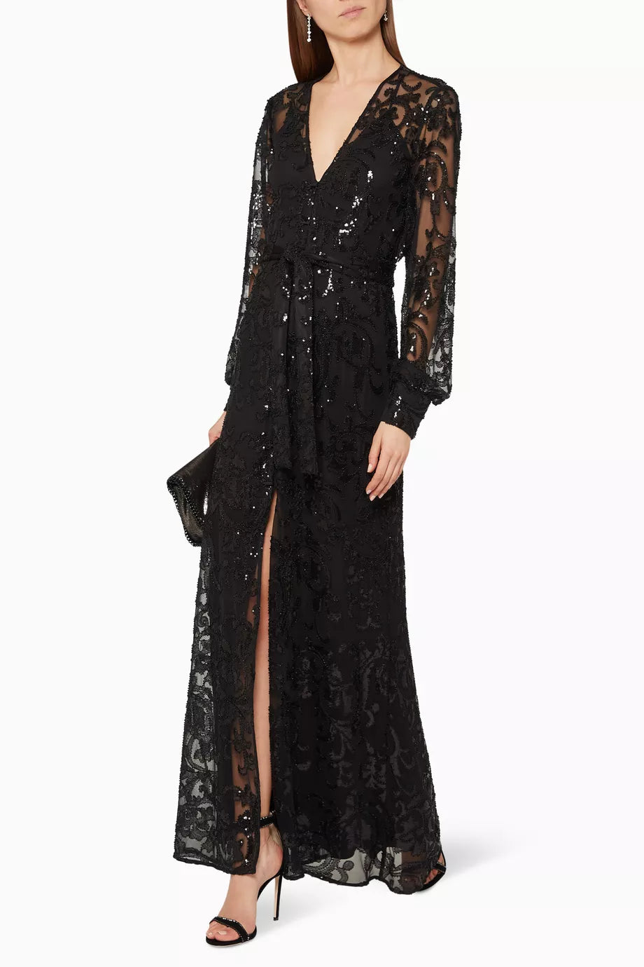 Biata Sequinned Lace dress
