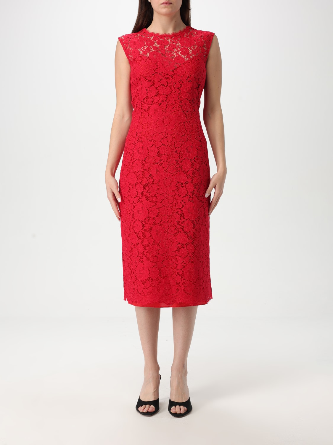 Lace midi dress
