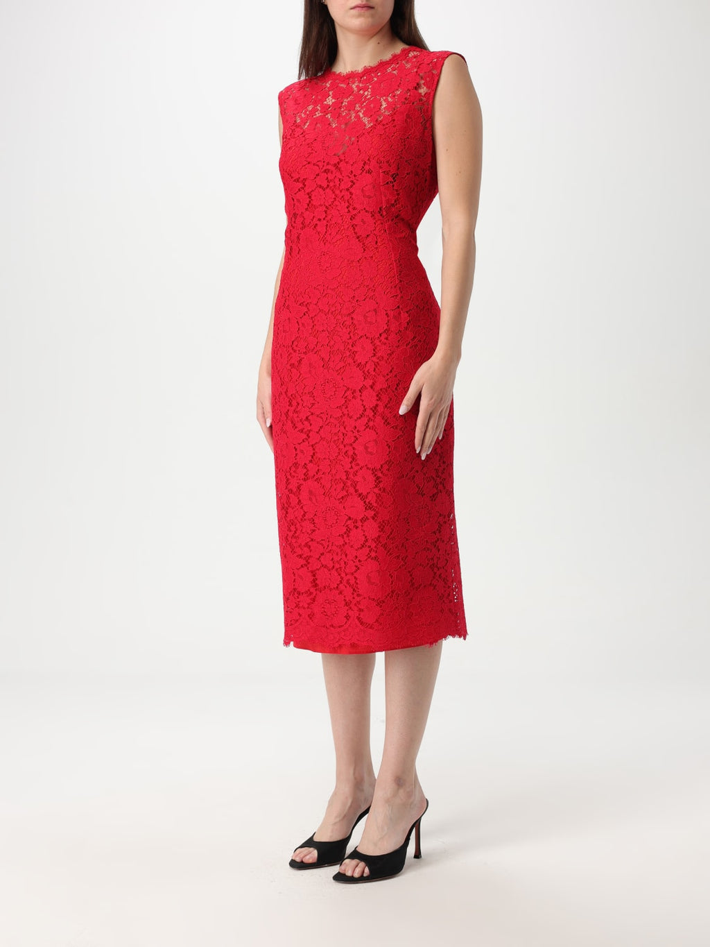 Lace midi dress