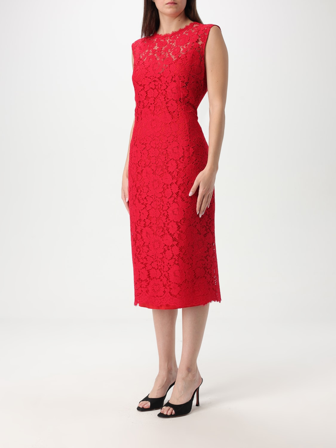 Lace midi dress