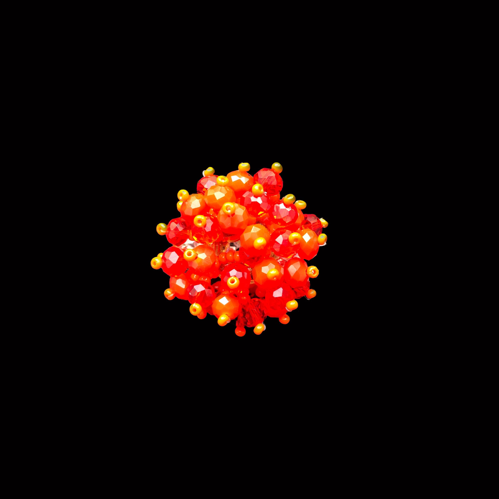 Orange Bubbles ring