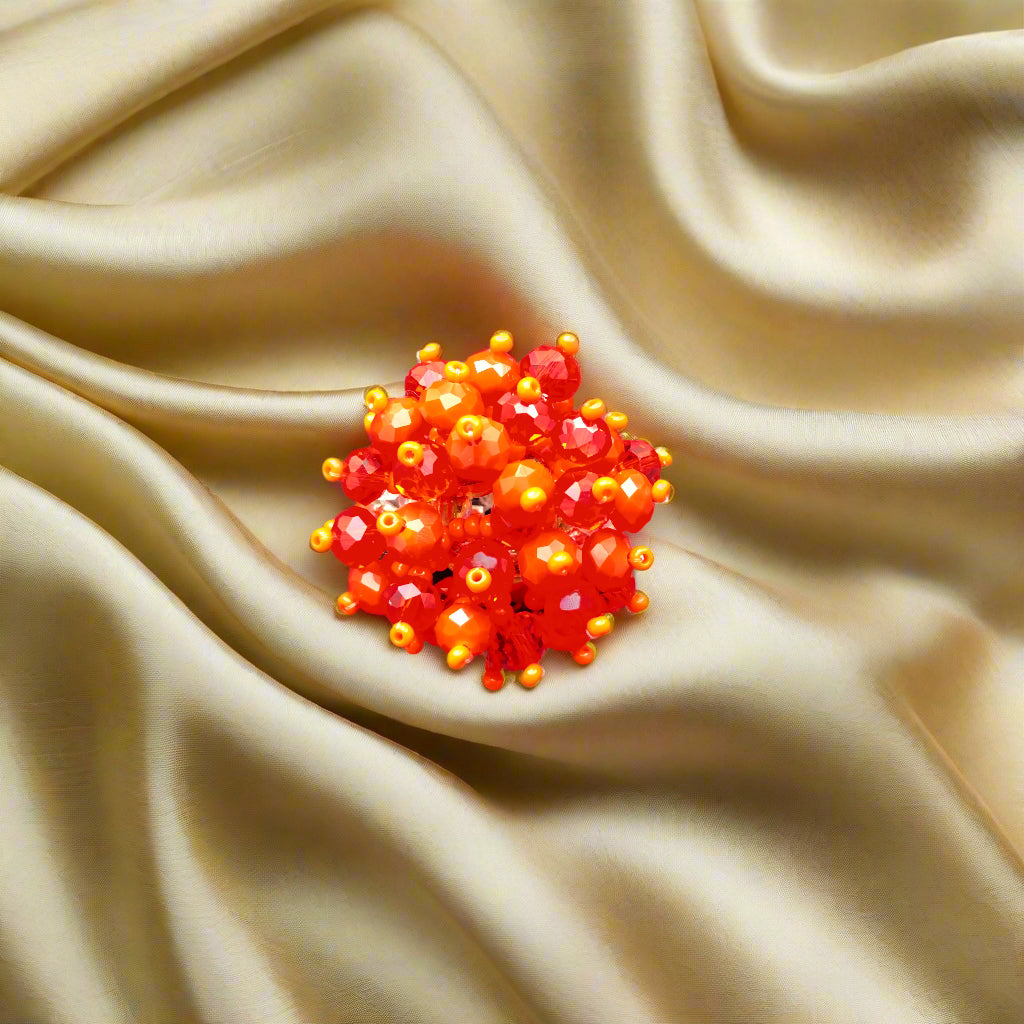 Orange Bubbles ring