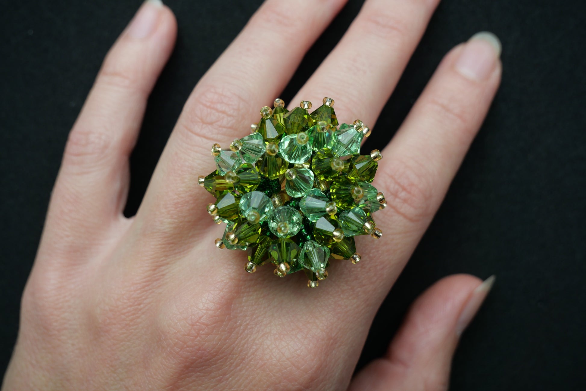 Mint Bubbles ring